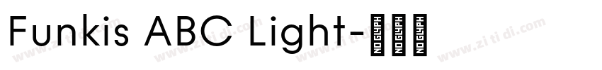 Funkis ABC Light字体转换